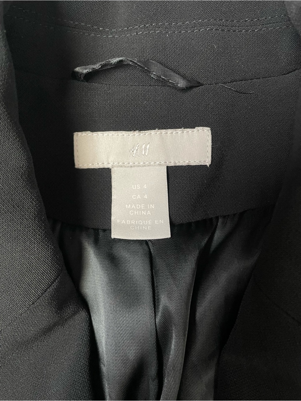 H&M Black Structured Blazer - Picture 3 of 6